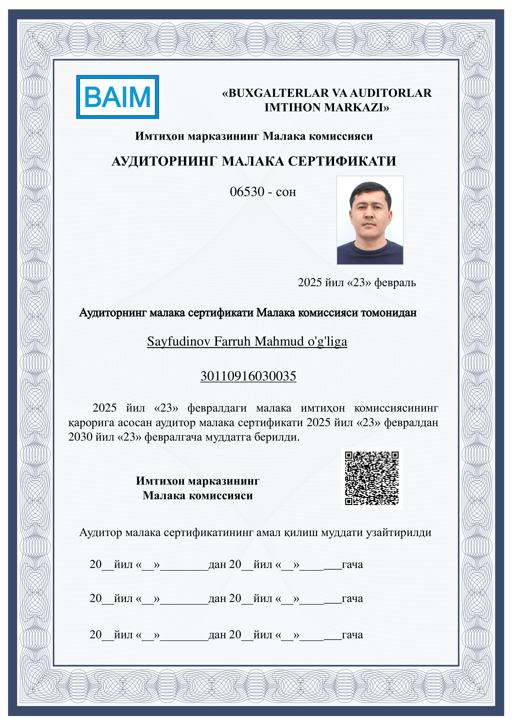 Auditor sertifikati1